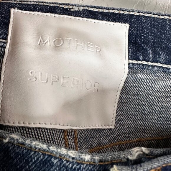 MOTHER SUPERIOR Ankle Jeans Distressed The Sinner Ice Cream You Scream 29 Stretc - Picture 8 of 13